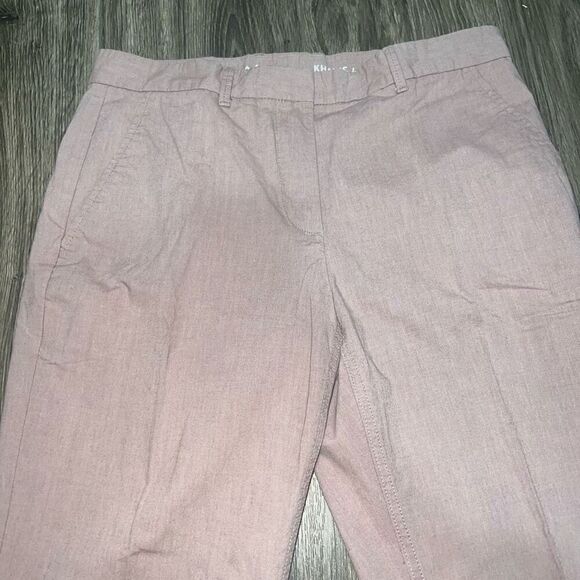 Khakis by Gap Womens Broken in Straight Size 4 Regular Purple Chambray Mid Rise - Picture 2 of 6